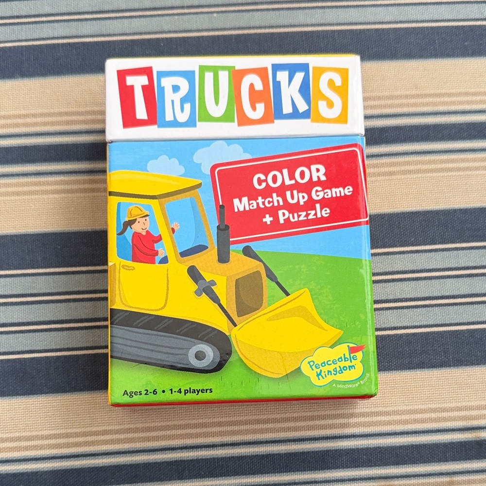 Peaceable Kingdom Trucks Color Match Puzzle - Vibrant Yellow